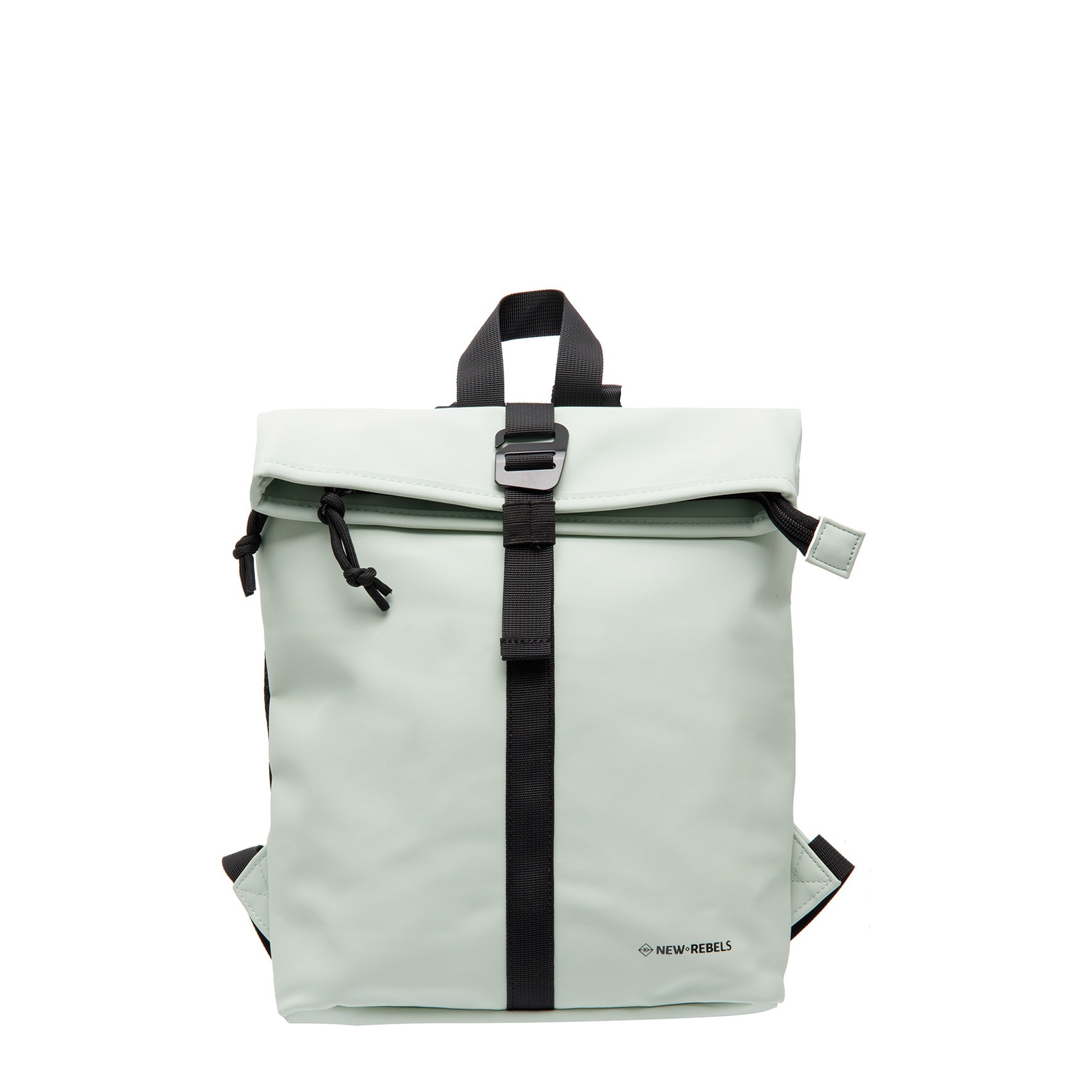 New Rebels Mart Roll Up Rolltop City Rucksack Los Angeles wasserabweisend mint grün