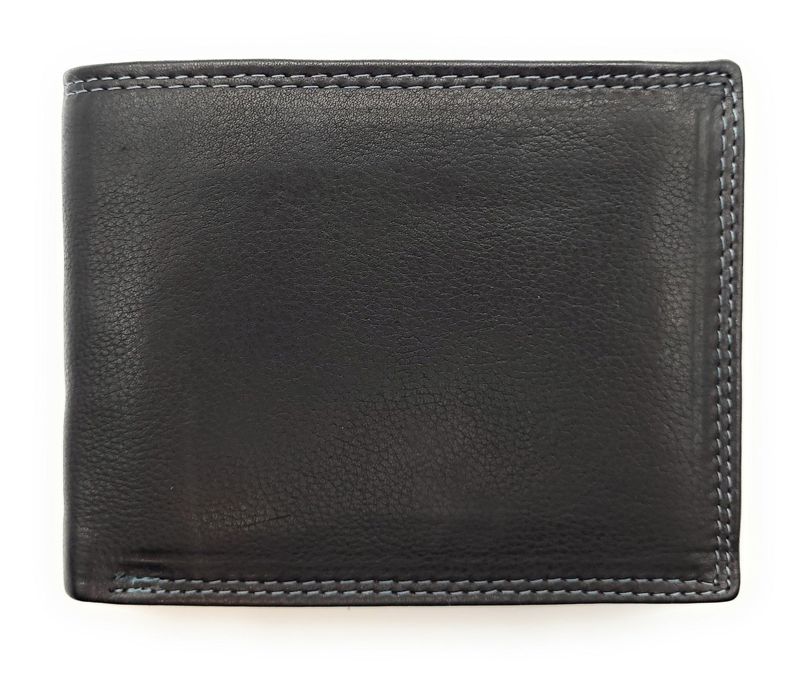 Jockey Club Basic echt Leder Geldbörse Portemonnaie RFID Schutz schwarz petrol