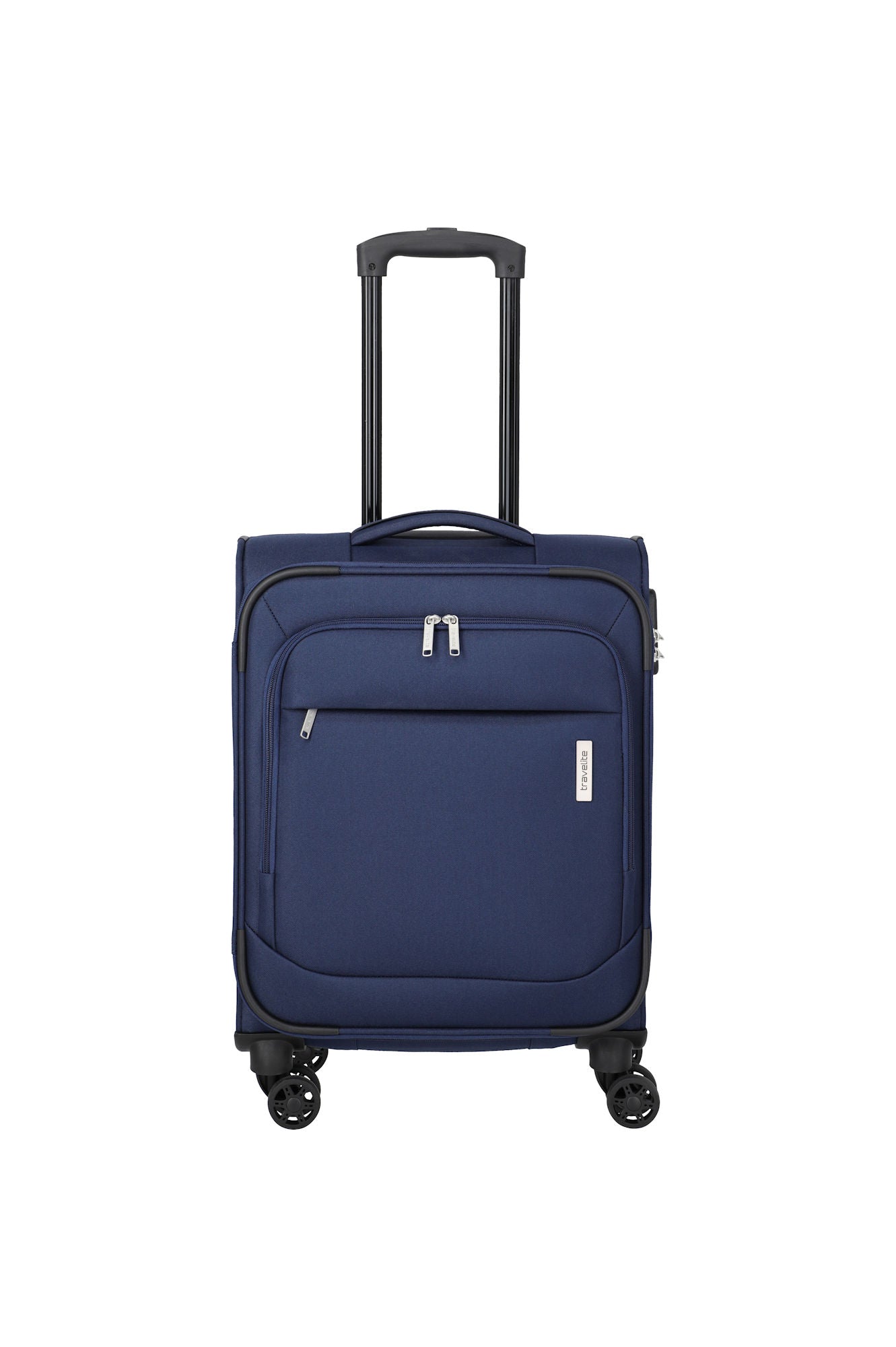 Travelite Priego Trolley S 55 cm – Handgepäck Koffer mit 4 Rollen & Zahlenschloss navy