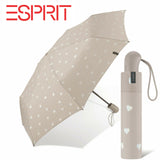 Esprit Regenschirm Taschenschirm Easymatic Auf-Zu Automatik shimmering hearts goat
