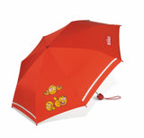 Scout Emoji Kinder Regenschirm Taschenschirm mit Reflektionsstreifen red