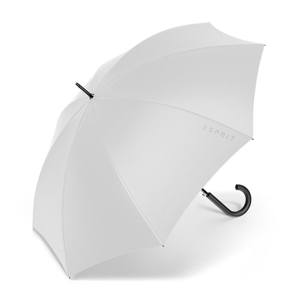 nachhaltiger Esprit Regenschirm Stockschirm Schirm mit Automatik Long AC antarctica grau