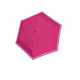 Knirps Rookie Kinder Regenschirm Taschenschirm Schirm leicht reflektierend flamingo pink