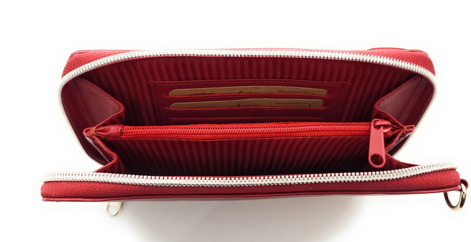 Lemasi echt Leder Handybörse Smartphonetasche Geldbörse Umhängetasche Handytasche rot