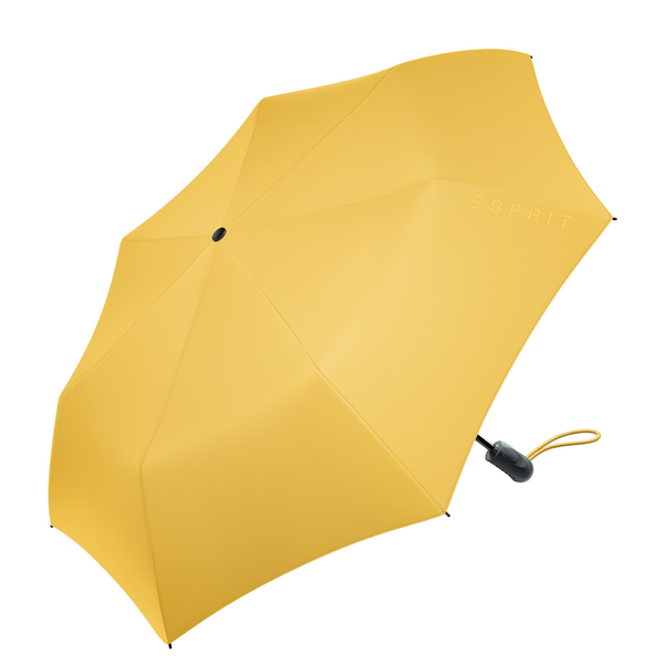 Esprit nachhaltiger Regenschirm Easymatic light Auf-Zu Automatik mimosa gelb SONDERPOSTEN