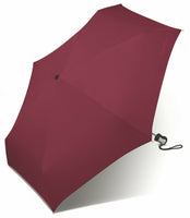 Esprit Mini Regenschirm Taschenschirm Easymatic 4 Auf-Zu Automatik maroon banner