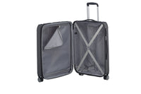 Travelite City Reisekoffer M Trolley Koffer 68cm 4 Rad / Rollen TSA Dehnfalte anthrazit