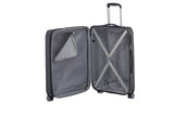 Travelite City Reisekoffer M Trolley Koffer 68cm 4 Rad / Rollen TSA Dehnfalte anthrazit