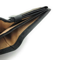 echt Büffel Voll-Leder Geldbörse Portemonnaie Geldbeutel mit RFID NFC Schutz schwarz