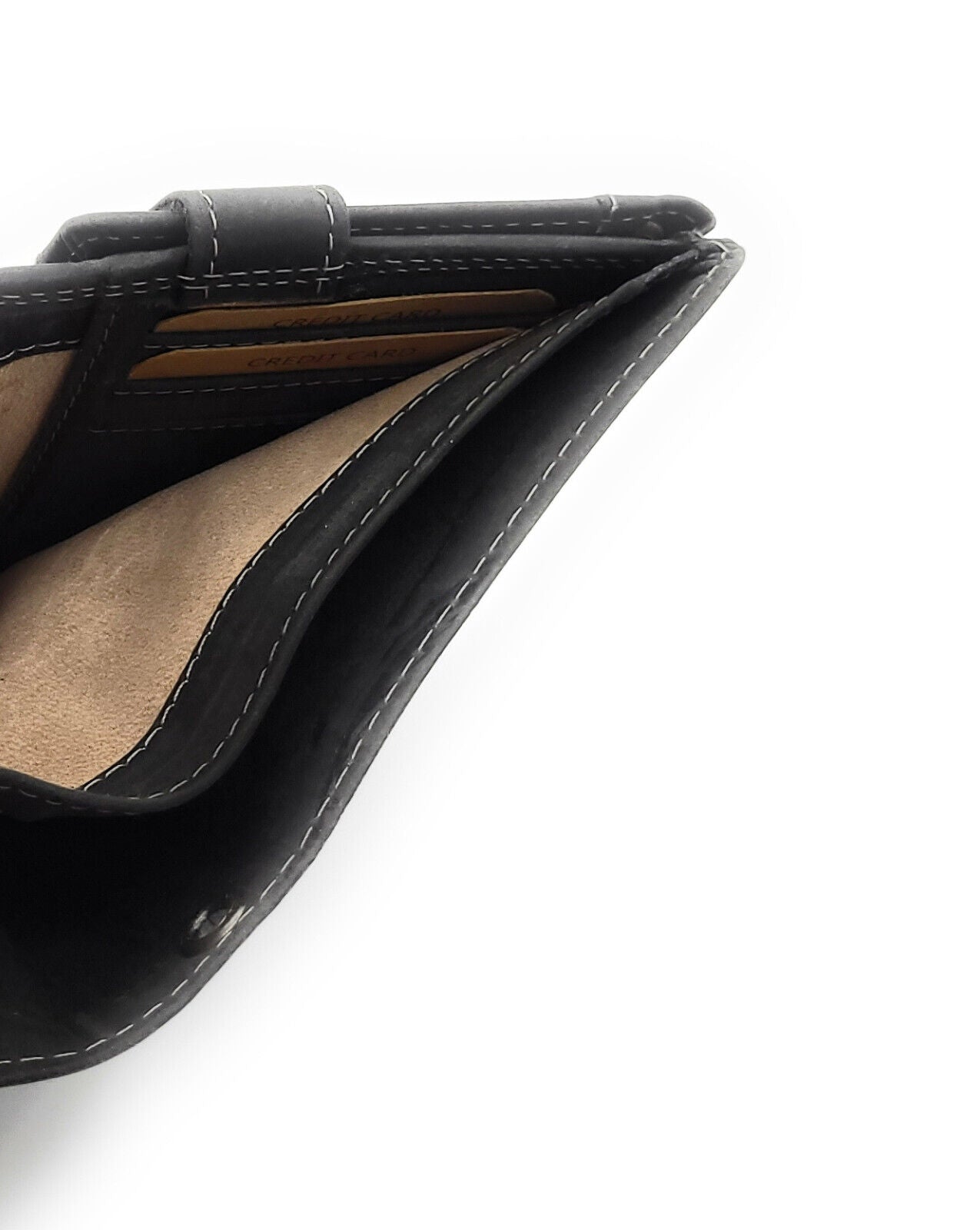 echt Leder Geldbörse Portemonnaie heulender Wolf Mond mit RFID NFC Schutz black