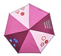 Kinder Regenschirm Taschenschirm mit Reflektorstreifen extra leicht für Jungen & Mädchen