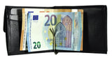Jockey Club echt Leder Dollar Clip Geldklammer Geldbörse Kreditkartenetui Nappaleder mit Münzfach und RFID Schutz