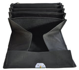 Jockey Club echt Leder Kellnerbörse Geldbörse Portemonnaie Softleder Basic schwarz