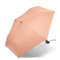 nachhaltiger Esprit Regenschirm Taschenschirm Easymatic Slimline peach pink
