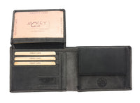 Jockey Club echt Leder Geldbörse Geldbeutel Portemonnaie Totenkopf Schädel + 50cm Kette mit RFID Schutz