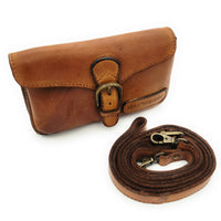 Hill Burry echt Leder Gürteltasche Umhängetasche Hüfttasche Bauchtasche Vintage braun