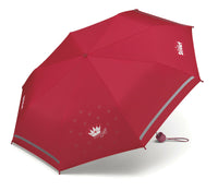 Scout Kinder Regenschirm mit Reflektionsstreifen leicht Red Princess Prinzessin
