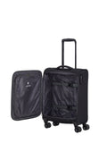 Travelite Chios Reisekoffer Trolley Bord-Koffer 55cm Handgepäck Bordgepäck 4-Rad schwarz