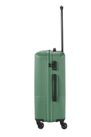 Travelite Bali Reisekoffer M Trolley 67cm 4 Rad Rollen TSA Hartschale grün