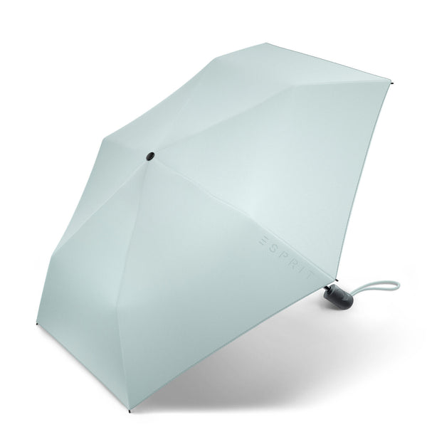 nachhaltiger Esprit Regenschirm Taschenschirm Easymatic Slimline harbour blau grau