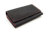 Jockey Club echt Leder Damen Geldbörse Portemonnaie mit RFID Schutz bicolor schwarz rot