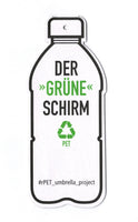 "der grüne Schirm" nachhaltiger Regenschirm Taschenschirm aus recycelten PET Flaschen #rPET