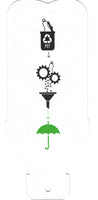"der grüne Schirm" nachhaltiger Regenschirm Taschenschirm aus recycelten PET Flaschen #rPET