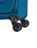 Travelite Chios Reisekoffer L Trolley Koffer 78cm 4 Rad / Rollen Dehnfalte TSA petrol