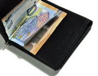 Jockey Club echt Leder Dollar Clip Geldklammer Geldbörse Kreditkartenetui Nappaleder mit Münzfach und RFID Schutz