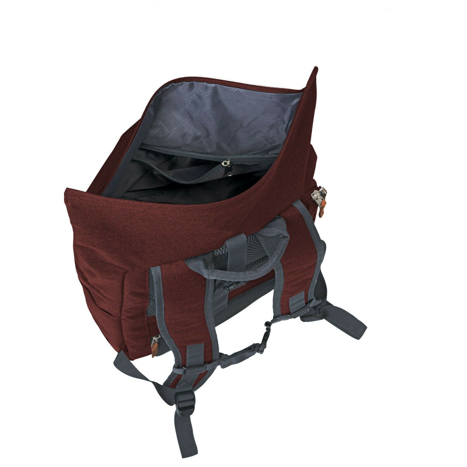 Travelite Rollup Fahrrad Rucksack Kurierrucksack Daypack Notebookfach bordeaux