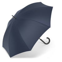 nachhaltiger Esprit Regenschirm Stockschirm Schirm mit Automatik Long AC blau