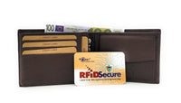 McLean echt Leder Herren Geldbörse Portemonnaie Geldbeutel mit RFID NFC Schutz braun