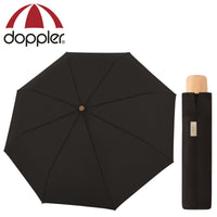 doppler nachhaltiger Regenschirm Taschenschirm Nature Mini simple black