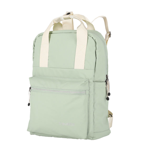 Travelite Basics leichter City Rucksack Daypack wasserfeste Plane pastell-grün