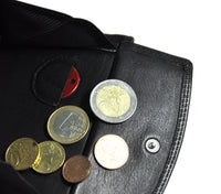 Jockey Club echt Leder Dollar Clip Geldklammer Geldbörse Kreditkartenetui Nappaleder mit Münzfach und RFID Schutz
