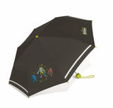 Scout Boys Kinder Regenschirm Taschenschirm mit Reflektionsstreifen Dark Beast