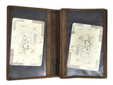 Jockey Club echt Leder Passhülle Etui Hülle Dokumenten Mappe Hunterleder Hirsch