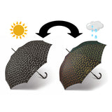 happy rain Regenschirm Stockschirm Automatik waterreactive mit Farbwechsel bei Nässe