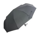 Premium Regenschirm Taschenschirm 10x Fiberglas Teflon Ausrüstung Doppel Automatik schwarz