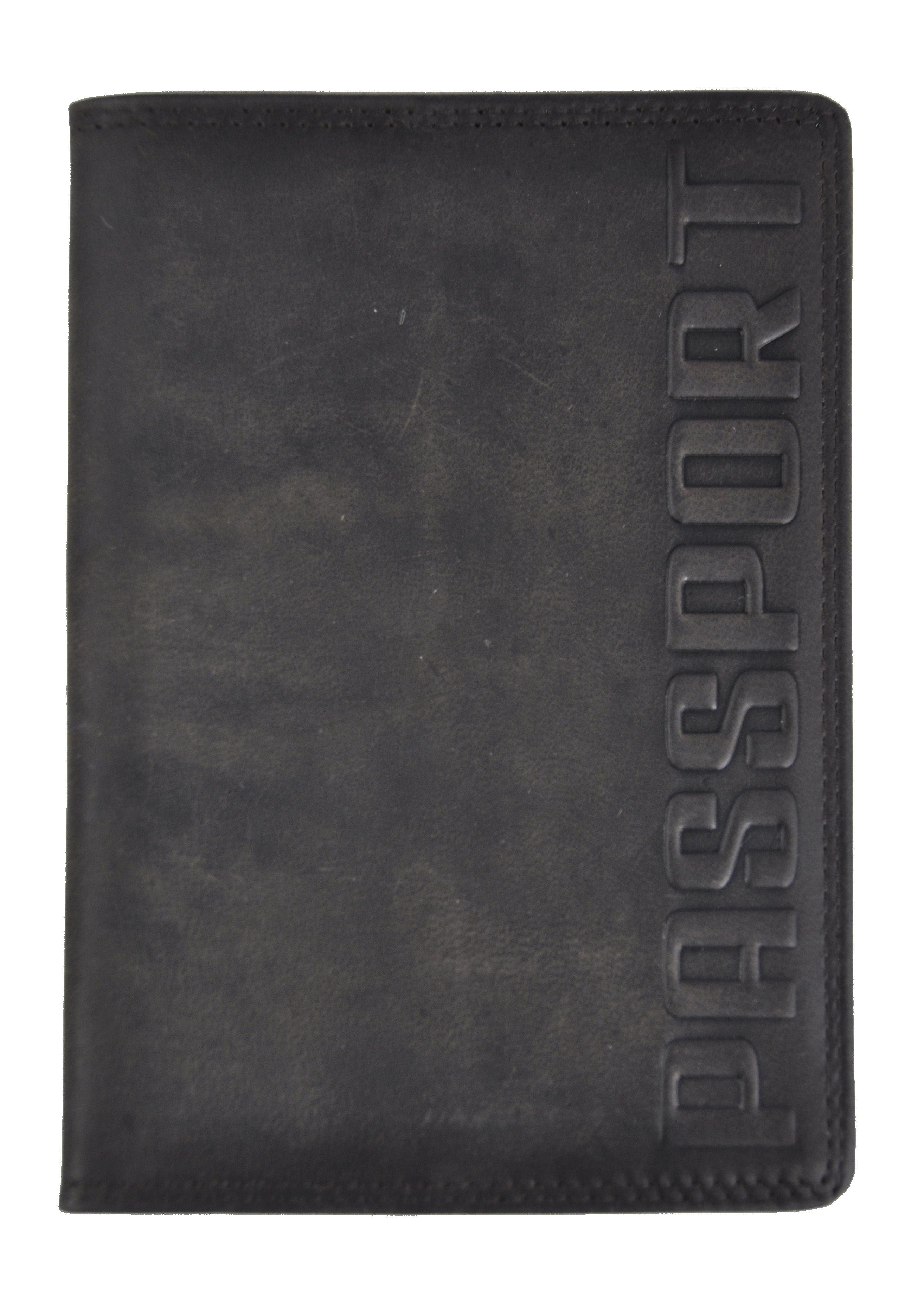 Jockey Club echt Leder Passhülle Etui Reisepass Hülle Hunterleder dunkelbraun