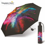 happy rain Regenschirm Taschenschirm Schirm mit Automatik Holy Explosion