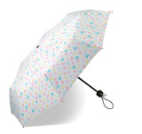 happy rain Regenschirm Taschenschirm Hochzeit Watercolors Herzen Schmetterlinge Bubbles