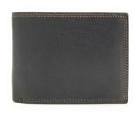 echt Leder Geldbörse Portemonnaie Geldbeutel RFID NFC Schutz schwarz braun