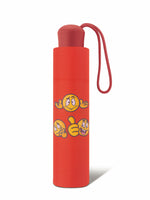 Scout Emoji Kinder Regenschirm Taschenschirm mit Reflektionsstreifen red