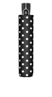 doppler Regenschirm Fiber Magic Taschenschirm sturmsicher 100km/h Black & White Dots