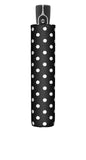 doppler Regenschirm Fiber Magic Taschenschirm sturmsicher 100km/h Black & White Dots