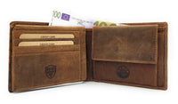 Jockey Club echt Leder Geldbörse Portemonnaie Geldbeutel mit RFID Schutz