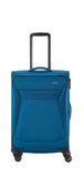 Travelite Chios Reisekoffer M Trolley Koffer 67cm 4 Rad / Rollen Dehnfalte TSA petrol