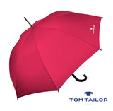 Tom Tailor Regenschirm Stockschirm Schirm Lady Long Automatik barberry rot