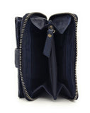 Jockey Club echt Leder Geldbörse Portemonnaie Vintage Style Shabby Chic Used Look mit RFID Schutz blau